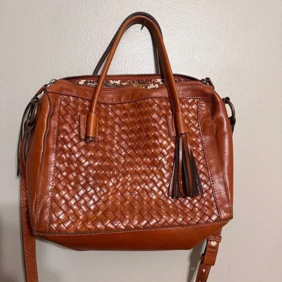 Noonday collection Monterrey leather basket weave bag - Picture 7 of 13